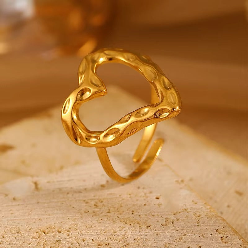 Anti-Tarnish Heart Ring