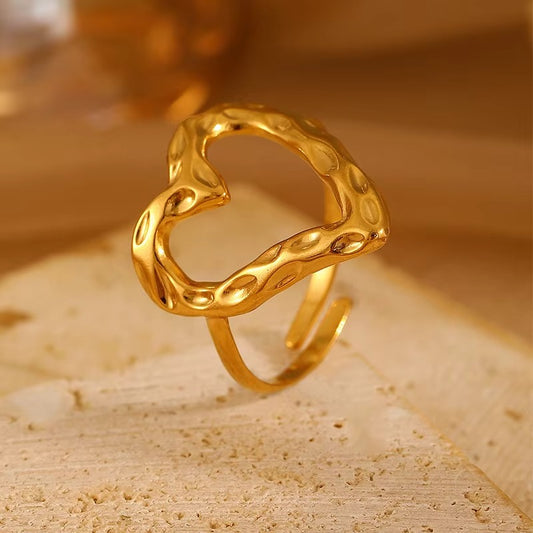 Anti-Tarnish Heart Ring