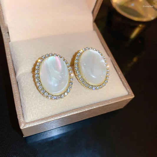 Monalisa Opal Oval Studs