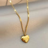 Minimal Heart Love Stamp Necklace