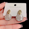 Elegant Metal Shell Earrings