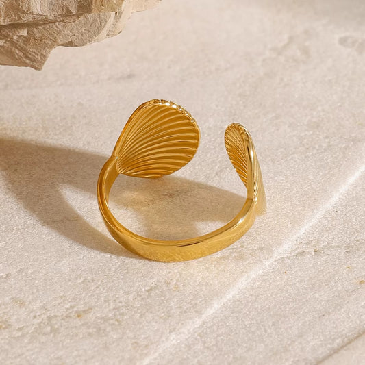 Anti-Tarnish Shell Ring