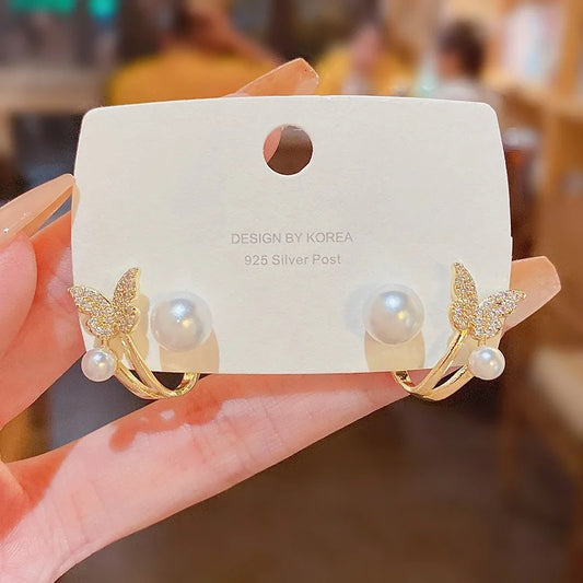 Trendy Butterfly Studs Earrings