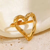 Anti-Tarnish Heart Ring