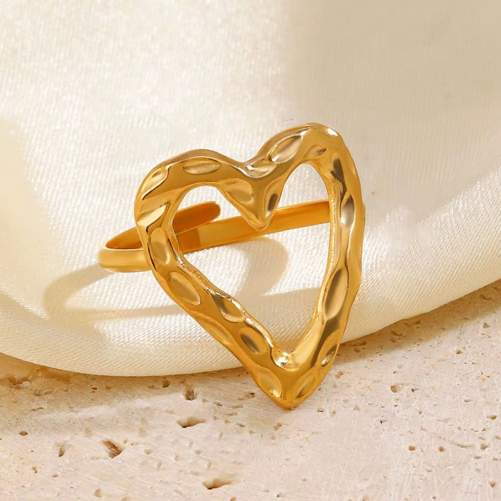 Anti-Tarnish Heart Ring
