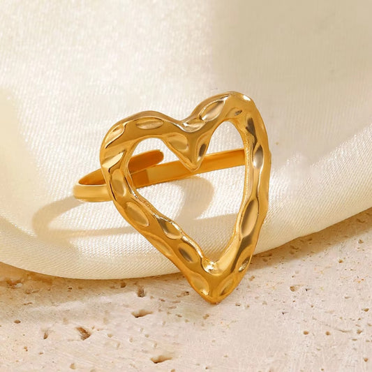 Anti-Tarnish Heart Ring