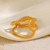 Anti-Tarnish Knot Loop Style Ring