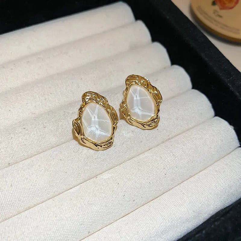 Irregular Shape Colorful Stud Earrings