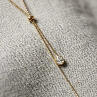 Anti Tarnish Elegant Adjustable Chain Necklace