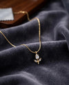 Anti Tarnish Elegant Tulip Minimal Chain Necklace