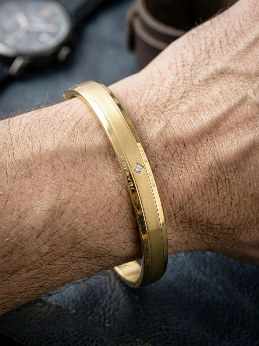 Anti Tarnish Elegant Men's Kada Bracelet