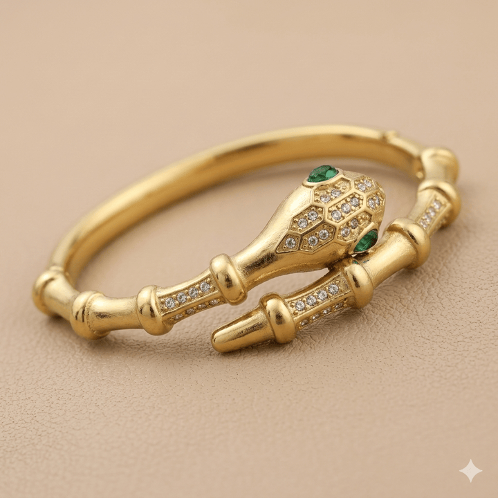 Anti Tarnish Antique Snake Kada Bracelet