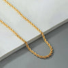 Anti Tarnish Twisted Chain Necklace