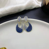 Enamel Geometric Waterdrop Earrings