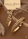 Anti Tarnish Kiyu Ziyu Fancy Bangle Bracelet