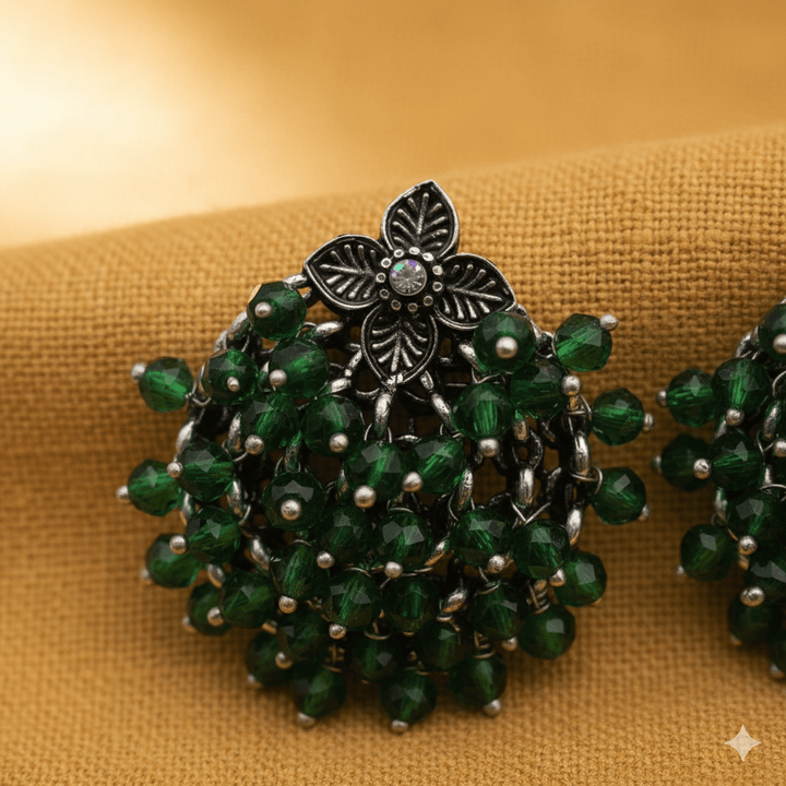 Oxidised Trendy Statement Earring