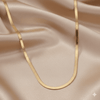 Anti Tarnish Plain Snake Chain Necklace