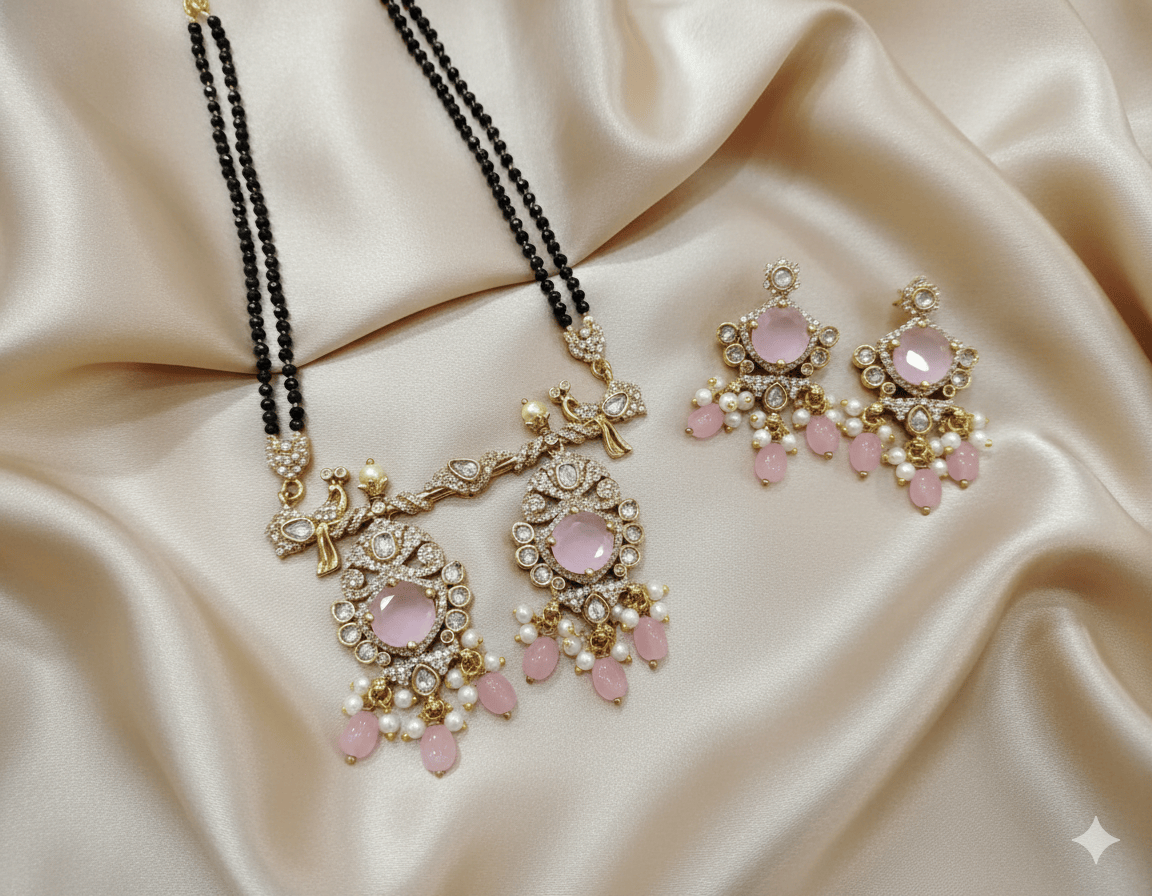 Elegant Modern Gold Plated Mangalsutra V