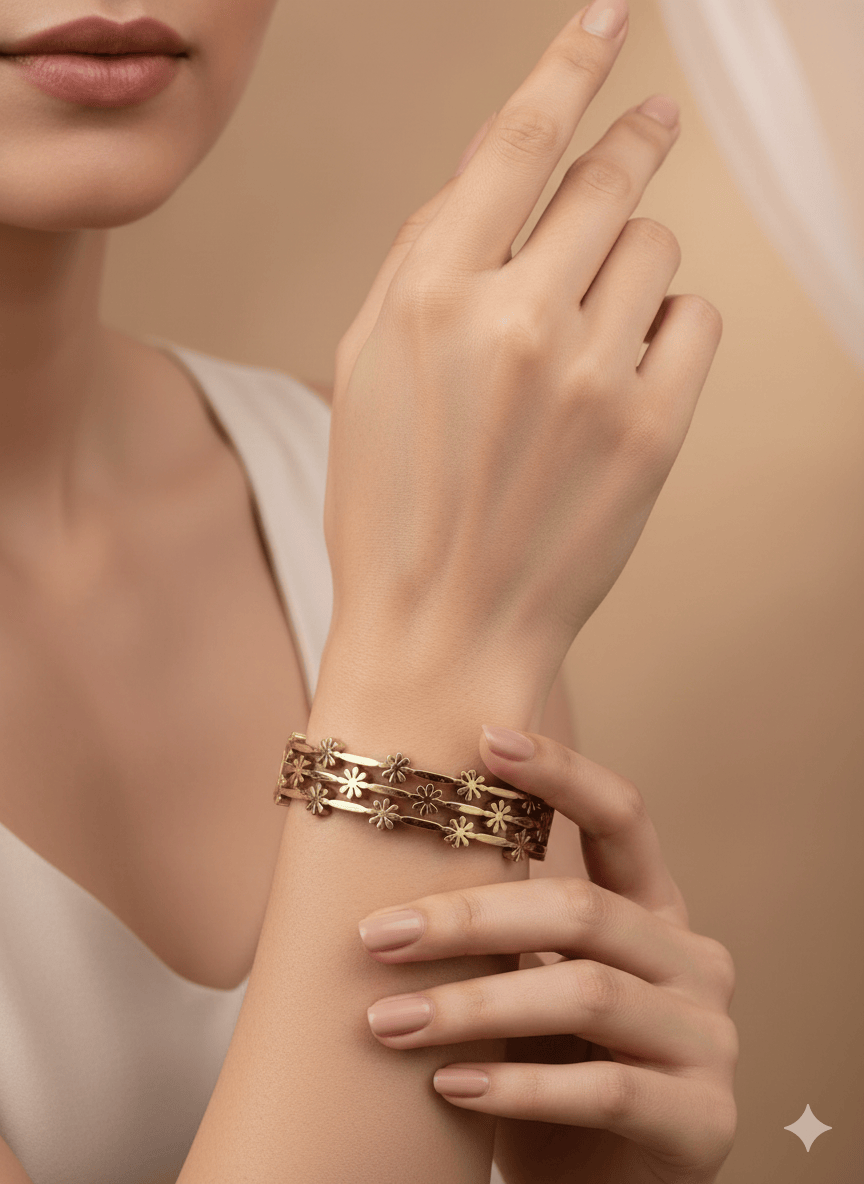 Anti Tarnish Kiyu Ziyu Fancy Baby Bangle Bracelet