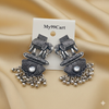 Oxidised Trendy Elephant Statement Earring