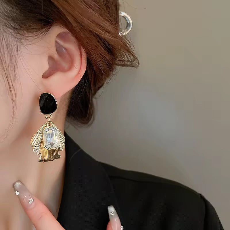 Gold Plated Crytal Earrings