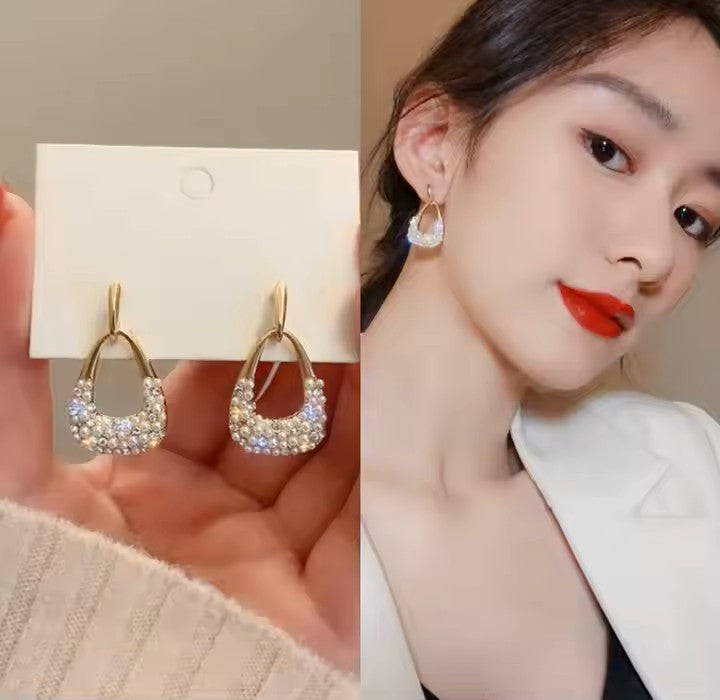 Trendy Pearl Diamond Earring