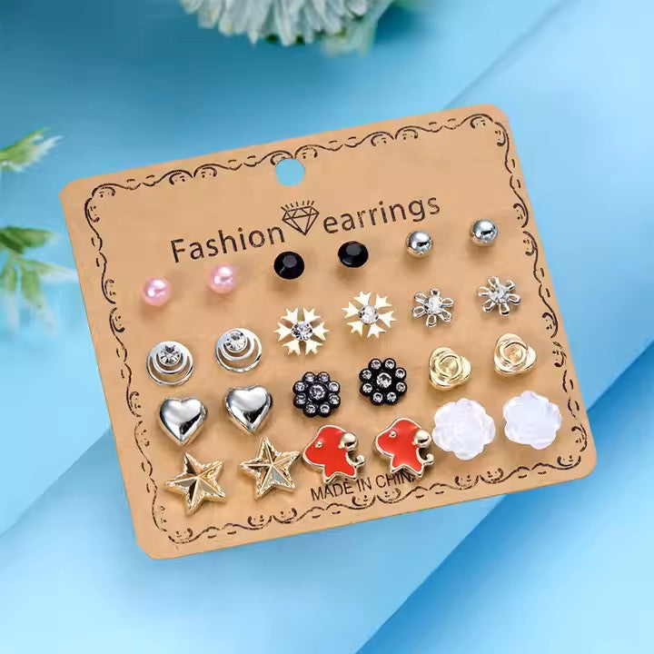 Trendy Cute Earrings Combo
