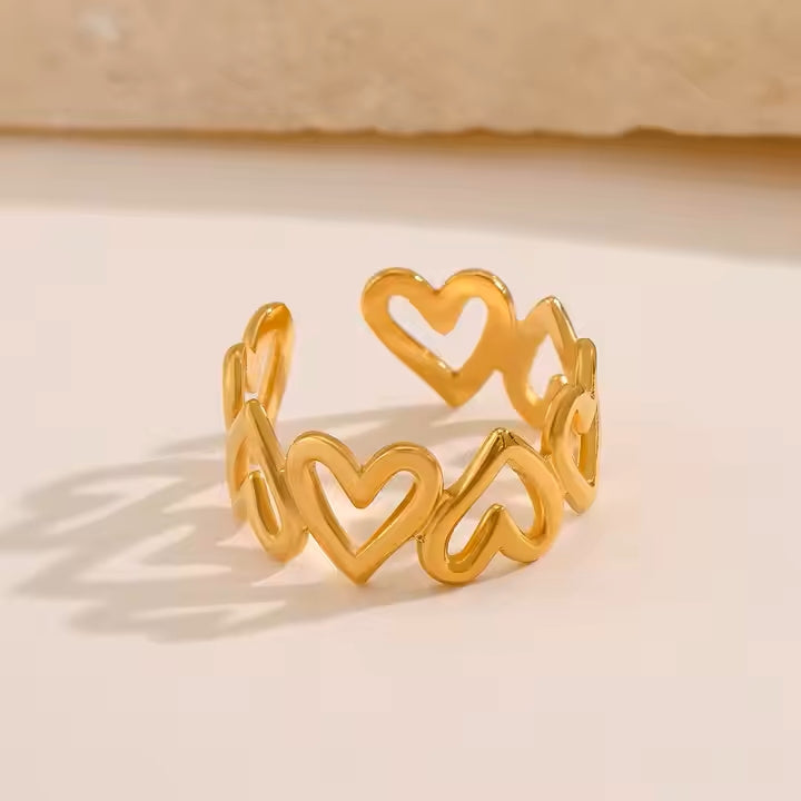 Anti-Tarnish Heart Ring