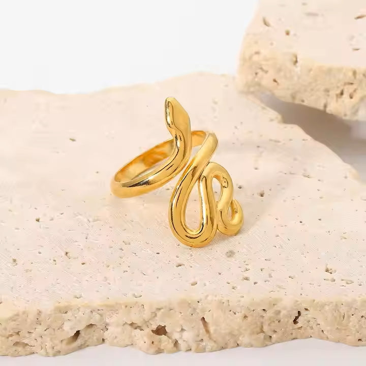 Anti-Tarnish Snake Ring