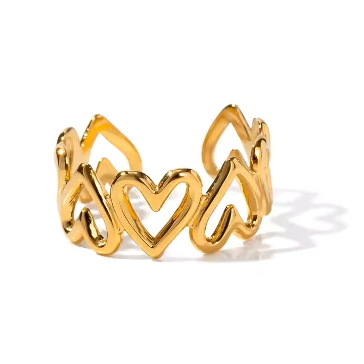 Anti-Tarnish Heart Ring