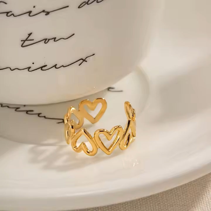 Anti-Tarnish Heart Ring