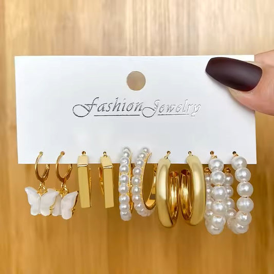 Trendy Combo 5 Pcs Earrings