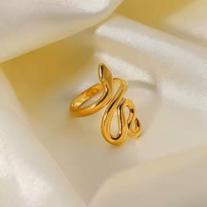 Anti-Tarnish Snake Ring
