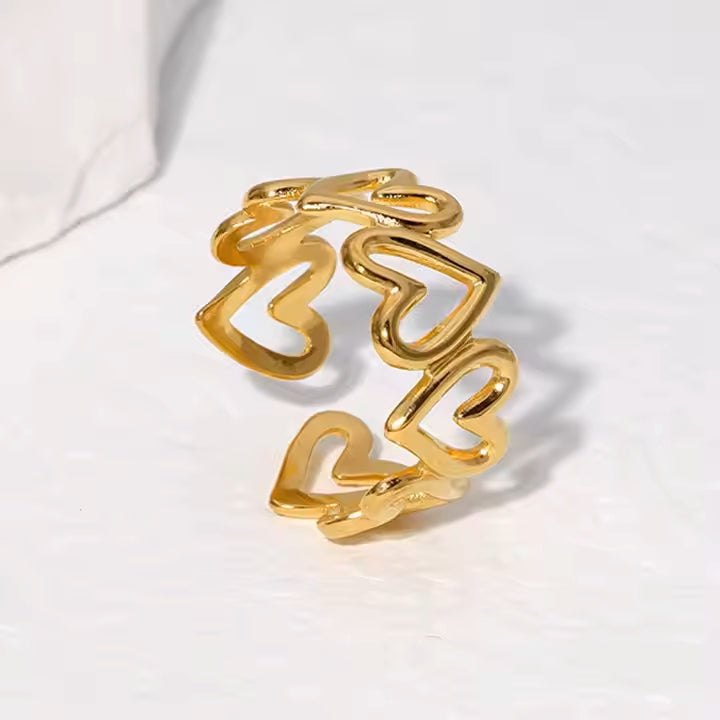 Anti-Tarnish Heart Ring