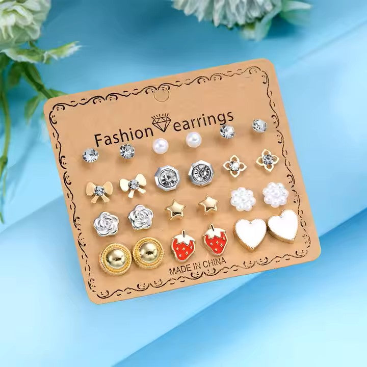Trendy Cute Earrings Combo