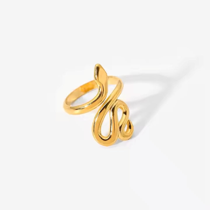 Anti-Tarnish Snake Ring