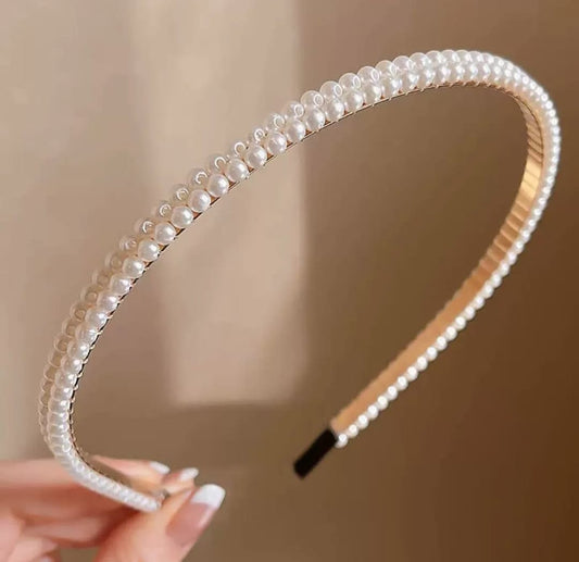 Trendy Pearl Hair Belt