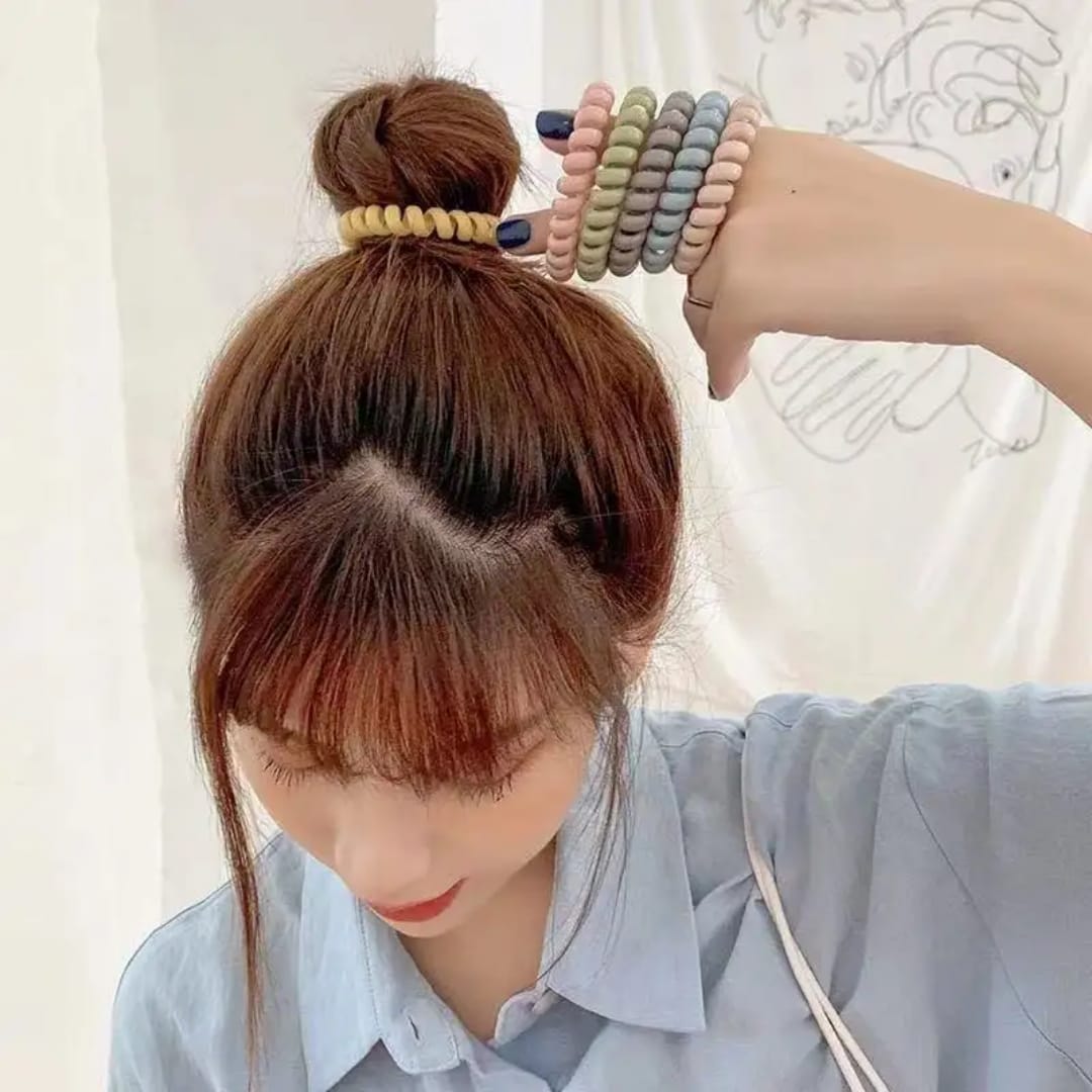 Trendy Hair Spiral Hair Band - 6 Pcs