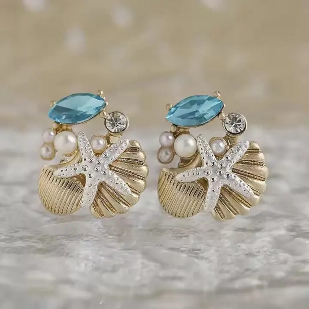 Trendy Sea Shell Earrings