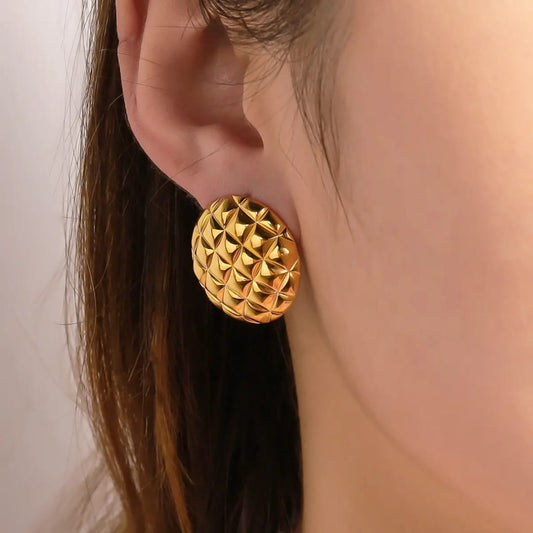 Circle Anti Tarnish Earrings