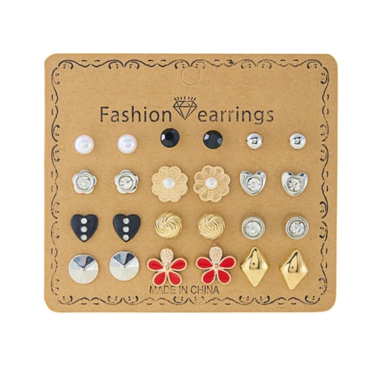 Trendy Cute Earrings Combo