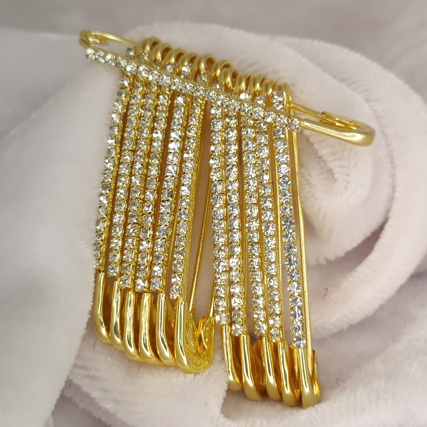 Rhinestone Diamond Saree Pin
