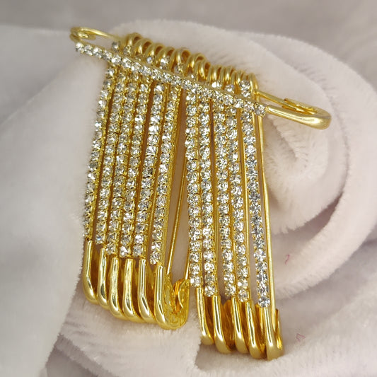 Rhinestone Diamond Saree Pin