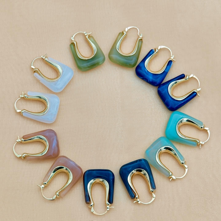 Trendy Stone Basket Earring