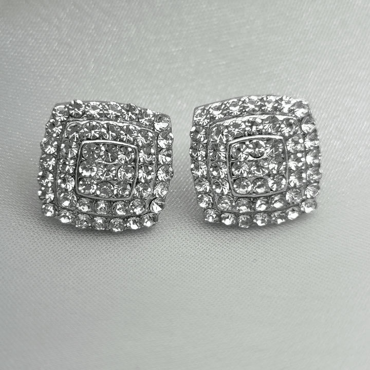 Square Diamond Stunning Stud Earring