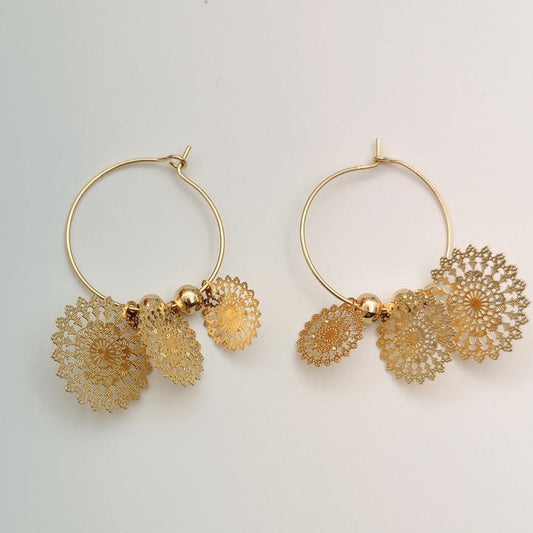 Trendy Drop Wheel Earring