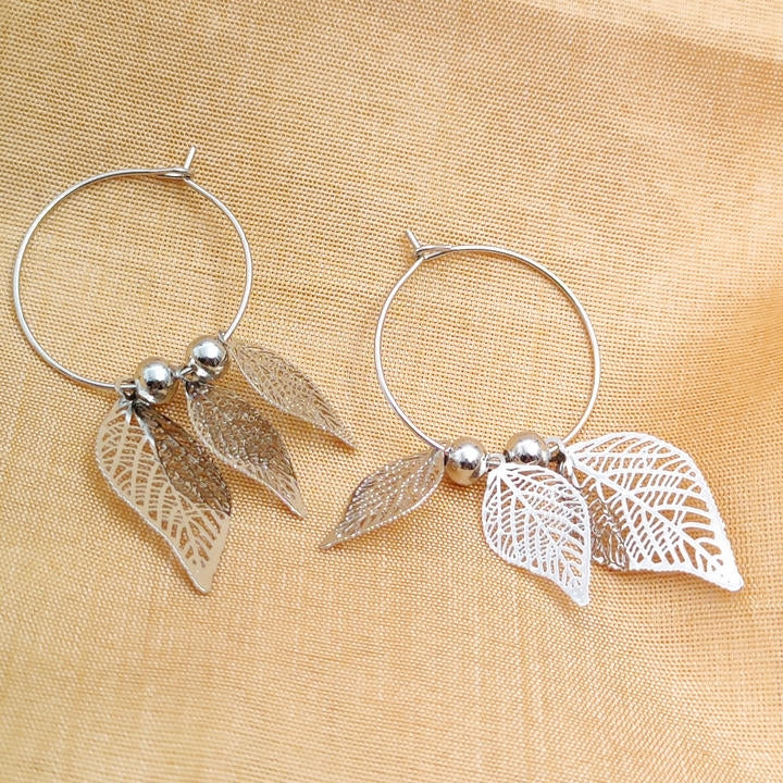 Trendy Drop Leaf Earring