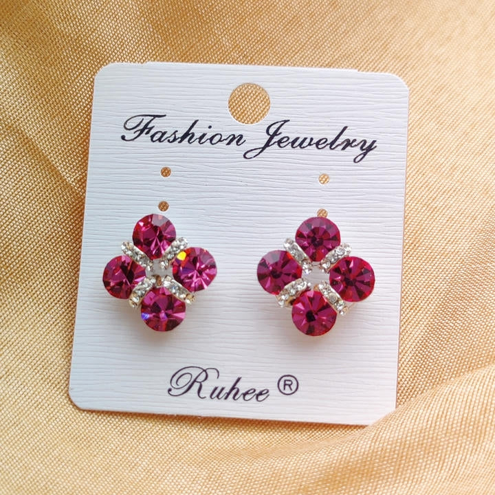 Diamond Bold Knot Stud Earring