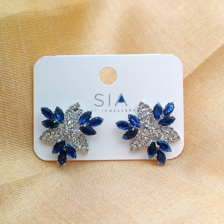 Diamond Snowflake Stud Earring