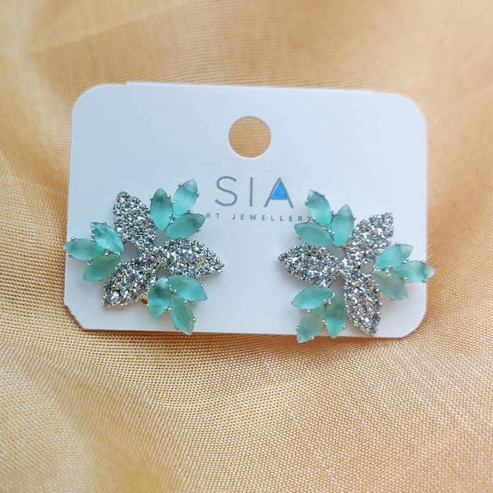 Diamond Snowflake Stud Earring